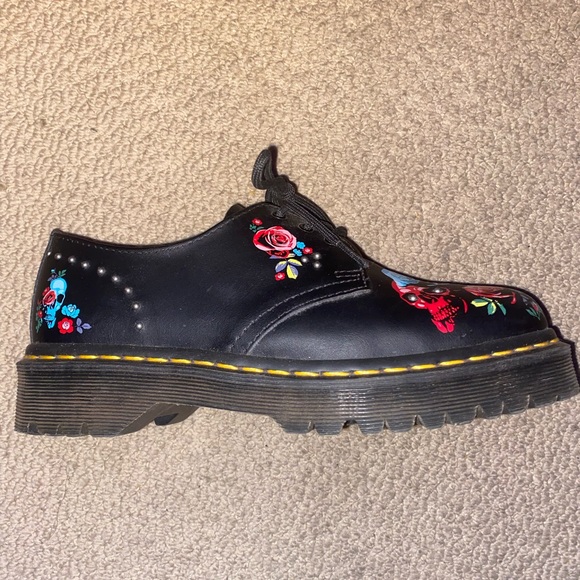 Dr. Martens 1461 Rose Bex Shoes - Picture 2 of 4